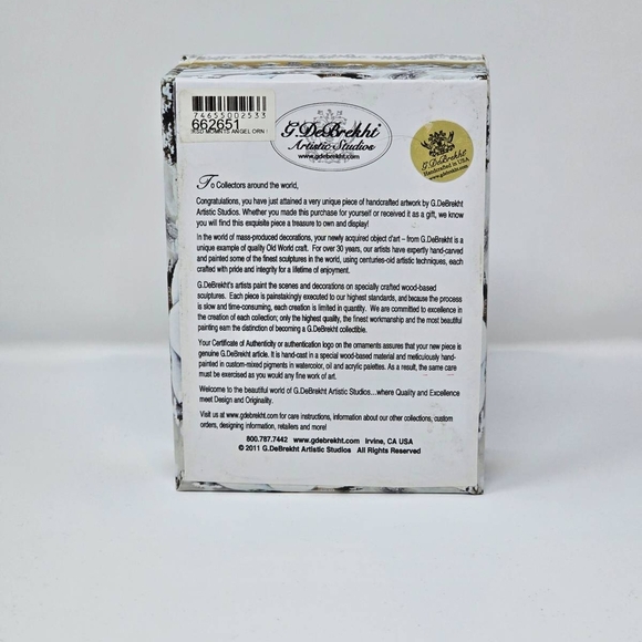 G.DeBrekht Christmas Keepsake Nutcracker Angel Hanging Figurine - Picture 7 of 12